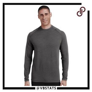 Tasc Performance Men's Carrollton Long Sleeve Fitness T-Shirt Iron Heather Small